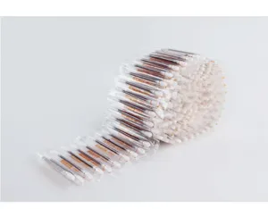 Disposable iodophor cotton swabs roll, individual sterile packaging for daily infant care.