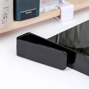 Schwarzer Acryl Kleiderschrank Regal Teiler Clip für Schrank Kleidung Organisation Detailansicht.