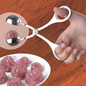 Edelstahl Fleischbällchen Maker Clip Reisküche Gadget DIY Fleischbällchen Werkzeug Kochutensilien