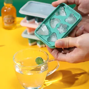 Moule à glaçons en silicone avec couvercle pour congélateur cuisine bar cocktail boisson