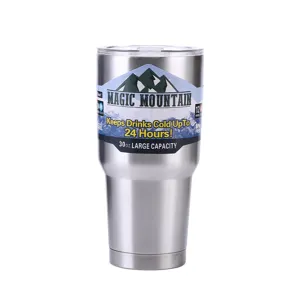 Stainless steel tumbler 30oz large capacity double wall vacuum insulated travel coffee mug