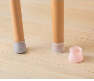 Silicone chair leg caps non-slip floor protectors furniture foot pads thick mute furniture covers