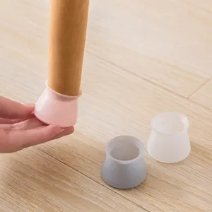 Silicone chair leg covers floor protectors anti-slip furniture feet pads for home use main image