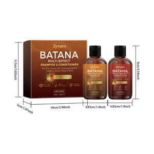 Zyvarn Batana Ensemble Shampooing et Après-Shampooing Multi-Effet avec Vitamine B5 200ml
