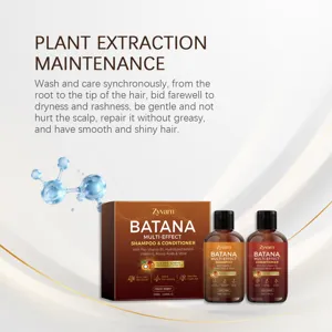 Zyvarn ensemble shampooing et apres-shampoing batana pour des cheveux doux et lisses.