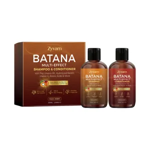 Ensemble shampooing et revitalisant Zyvarn Batana multi-effet pour soins capillaires