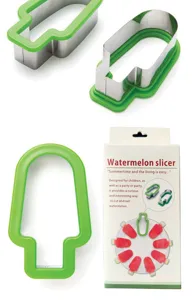 Taglia anguria a forma di ghiacciolo con acciaio inossidabile ed elegante protezione verde.