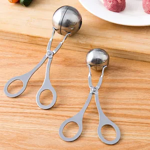 Stainless Steel Meatball Maker Kitchen Meat Ball Clip DIY Fish Ball Mold Food Clip Kitchen Creative Ball Maker Tool