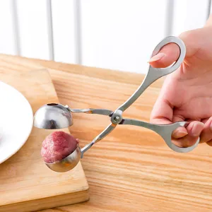 Stainless steel meatball maker kitchen tool scissor clamp for DIY meatballs food mold