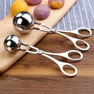 Strumento da cucina in acciaio inossidabile per polpette pinza cucchiaio stampo dettaglio