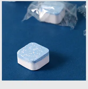 Washing machine cleaner effervescent tablets blue white cleaning deep sanitizing 100c