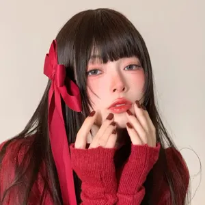 Close-up of extra large satin long streamer bow hair clip, sweet Korean hair accessory.