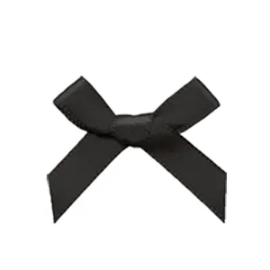 Black mini ribbon hair bow clip sweet hair accessories for daily styling and concerts.