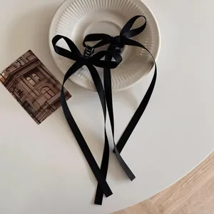 36cm long ribbon bow hair claw, ballet aesthetic sweet y2k hair accessory for women.