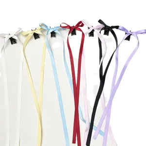 36cm ribbon bow hair claw ballet sweet Y2K princess fairy hair accessory for women