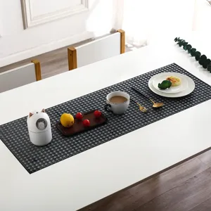 Nordic Hollow PVC Table Runner Waterproof Non-Slip Heat Insulation Long Table Mat For Dining Room Kitchen Home Decor