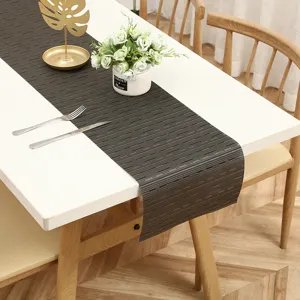 Modern minimalist fabric table runner for dining table home decor long strip tea mat zen style