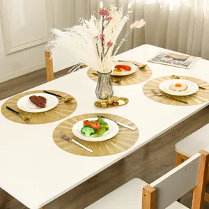 Nordisch Heißprägung PVC Tischset Detail zeigt elegante Esstisch Dekoration Design