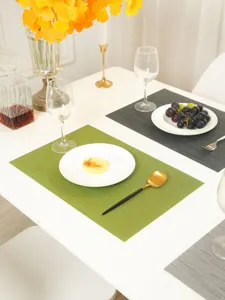 PVC dining table placemat heat-resistant waterproof oil-proof luxury western mat detail view