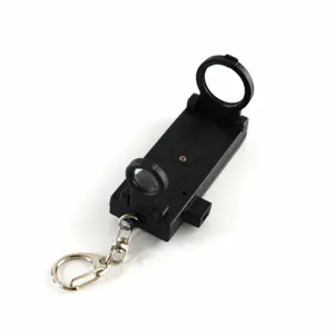 Outil de survie multifonctionnel d'extérieur mini télescope porte-clés avec boussole.