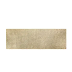 Gold PVC table runner and placemat, Nordic style waterproof heat resistant dining table decor.