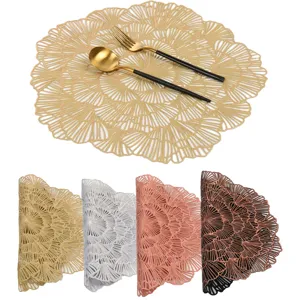 Hollow PVC placemat heat insulation anti-skid table mat home kitchen decorative accessory