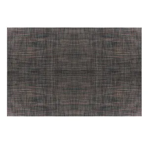 Luxury PVC woven placemat, heat-resistant, waterproof and oil-proof dining table mat.