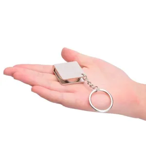 Mini metalen oprolbare meetlint sleutelhanger draagbaar handig meetinstrument voor thuis