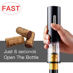 Electric wine bottle opener, automatic corkscrew for quick and easy wine opening experience.