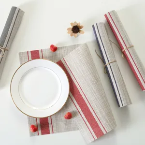Premium PVC woven placemats heat resistant table mat stylish dining room table decor