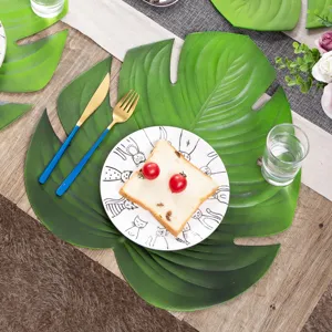 EVA Blatt Tischset Simulation Monstera Blatt rutschfeste Hitzeisolierung Matte Tischdekor