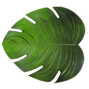 Künstliche Monstera Blatt Tischset, EVA wasserdichte und rutschfeste wärmeisolierende Matte.