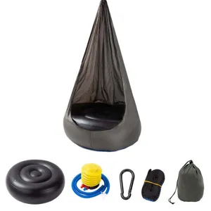 Amaca altalena sensoriale per bambini con cuscino gonfiabile pompa e comoda borsa.