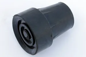 Replacement black rubber cane tip for walking stick non-slip crutch foot protector