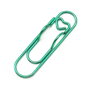 Creative metal pen clip notebook holder office stationery accessories portable paperclip