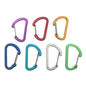Multifunctionele Aluminiumlegering Karabijnhaak Outdoor D-Vormige Snap Haak Sleutelhanger Rugzak Waterfles Hangende Gesp