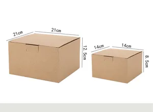 Kraft corrugated paper gift storage box folding shipping carton packaging box detail view