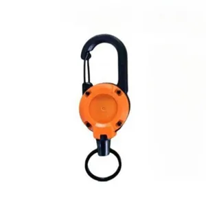 Einziehbarer U-förmiger Karabiner Schlüsselanhänger, tragbares Outdoor Keyring Tool.