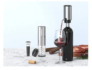 Coffret d'ouvre-bouteille et aérateur de vin électrique, décanteur automatique pour bar.