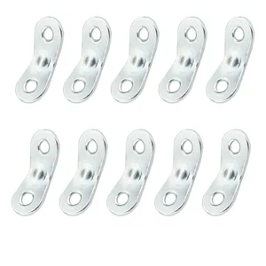 Aluminum alloy double-hole tent rope buckle detail view for camping canopy accessory.