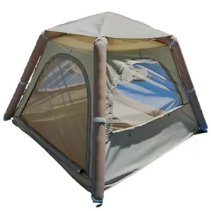 Portable inflatable camping tent outdoor rainproof sunshade oxford tent detailed view
