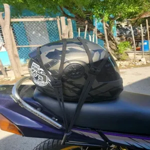 Elastische Gepäckband Spanngummi für Motorradhelm Fahrrad Gepäckträger sicher befestigt.