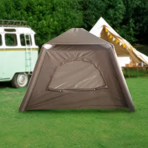 Outdoor Inflatable Tent Portable Waterproof Sunshade Tent Multi Person Thickened Oxford Cloth Family Camping Tent