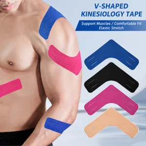 V-Vormige Kinesiologie Tape Atletische Spierondersteuning Patella Knie Bandage Sport Herstel Katoen Elastische Fitness Tape
