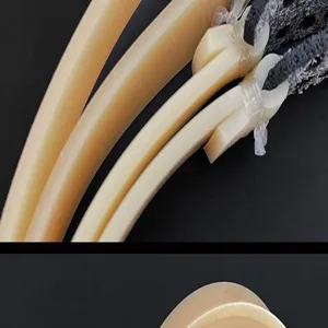 Schleuder flaches Gummiband Detail Ansicht, dickes Naturlatex elastische Zubehörteile.