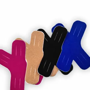 Nastro Kinesiologico Atletico in Cotone Impermeabile Traspirante A Forma di X Coscia Ginocchio Supporto Sportivo Bendaggio