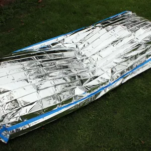 PE aluminum film emergency survival sleeping bag outdoor thermal blanket for hiking camping