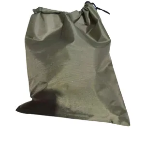 Army Green Camping Hammock Storage Bag Portable Nylon Stuff Sack Drawstring Pouch