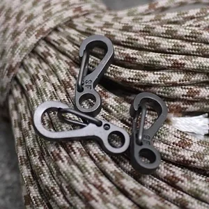 Mini Metall Feder Karabiner EDC Schlüssel Clip kleiner taktischer Haken für Outdoor Camping