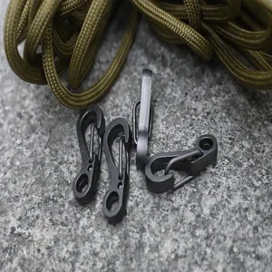 Mini EDC Karabiner Federclip Schlüsselanhänger Taktischer Schnellhaken Ausrüstung Schlüsselring